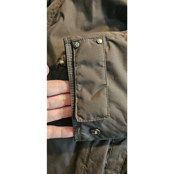 Royal Falcon Winter Parker Jacket Mens M Brown Insulated Pockets Whistle Zip - Picture 9 of 16